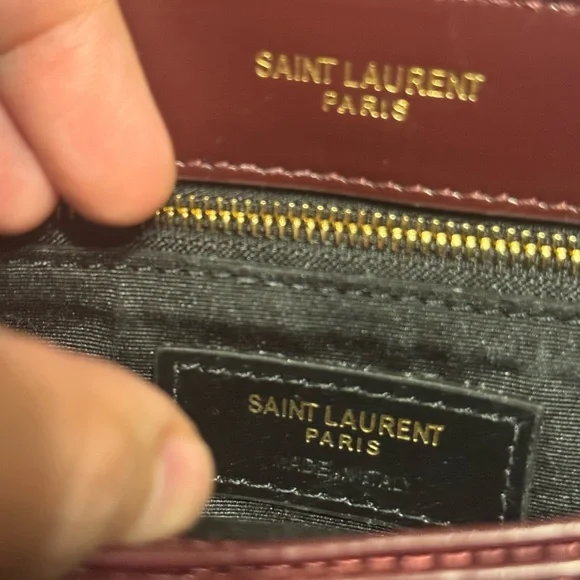 Burgundy Quilted Crossbody bag - Picture 7 of 11